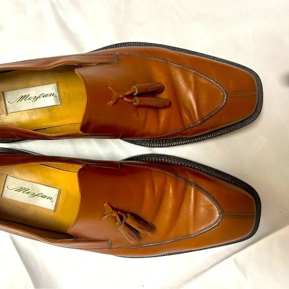 Mezlan Men’s vintage excellent condition leather tassel size 11.5 dress shoes - Picture 2 of 11